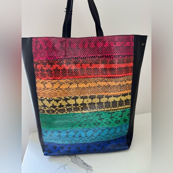 BRAND NEW CELINE RAINBOW TOTE BAG - Picture 1 of 10